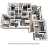 Floor plan: 4BR/4BA - The Texan