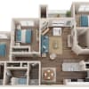 Floor plan: 3 Bed 2 Bath