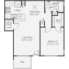 Floor plan: One Bedroom Renovated