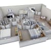 Floor plan: 3 BR 2 Bath Retreat Courtyard