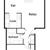 Floor plan: 1x1