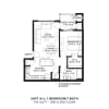 Floor plan: One Bedroom - A-L