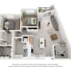 Floor plan: 2x2 B5 DEN