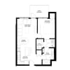 Floor plan: One Bedroom - E (Balcony)
