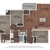 Floor plan: Three Bedroom - 3B