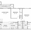 Floor plan: 2 Bedroom B