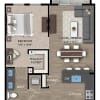 Floor plan: 1+1D
