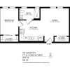 Floor plan: 1 Bedroom-Hardwood