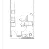 Floor plan: Studio 1 Bath  S4 Type A