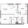 Floor plan: 2 Bed/2 Bath -B2 Bldg C
