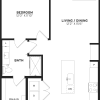 Floor plan: 1 Bed/1 Bath-A4