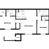 Floor plan: 2Bed/2Ba
