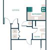 Floor plan: 1x1