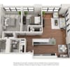 Floor plan: 2 Bed