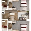 Floor plan: 2BR/2BA