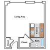Floor plan: Studio