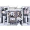 Floor plan: Two Bedroom - 1F
