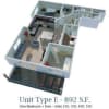 Floor plan: Unit  E