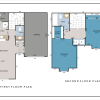 Floor plan: 2 Bed 1.5 Bath