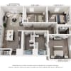 Floor plan: Atlas - 3 Bedrooms 1105
