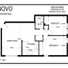 Floor plan: 2BR  1Bath