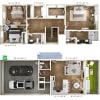 Floor plan: 3A Townhome