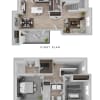 Floor plan: Magenta (Townhome)