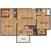 Floor plan: 2X1