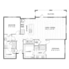 Floor plan: 2 Bedroom 22E