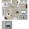 Floor plan: B2 Upper w Garage
