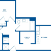 Floor plan: Duo + Office,  2 Bath