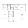Floor plan: Two Bedroom Two Bath (1020 SF)