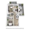 Floor plan: One Bedroom