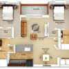 Floor plan: 2BR