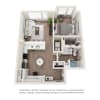 Floor plan: 1x1 N