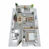 Floor plan: 1x1M