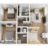 Floor plan: Circle 2 Bedroom