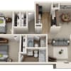 Floor plan: Two Bedroom Two Bath