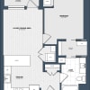 Floor plan: 1 Bed/1 Bath-A4