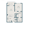 Floor plan: Denton A1