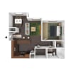 Floor plan: One Bedroom