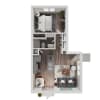 Floor plan: 1 bed/1 bath   Napoli