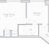 Floor plan: 1 Bed/1 Bath-C18
