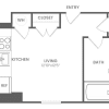 Floor plan: Studio 1 bath 363 sq ft