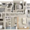 Floor plan: 3 bedroom waitlist