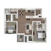 Floor plan: Cypress - 2x2 Upgrade