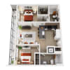 Floor plan: 2x2 E