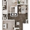 Floor plan: Two Bedroom B2