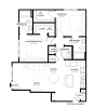 Floor plan: 2BR 2BA (1062 SF)