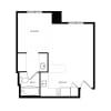 Floor plan: Studio A
